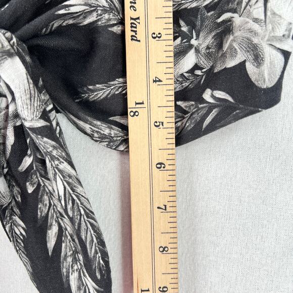 ALLSAINTS Riah Mia Bandeau Top Women 8 Black white Tie Front Vacation Travel NEW - Picture 16 of 16